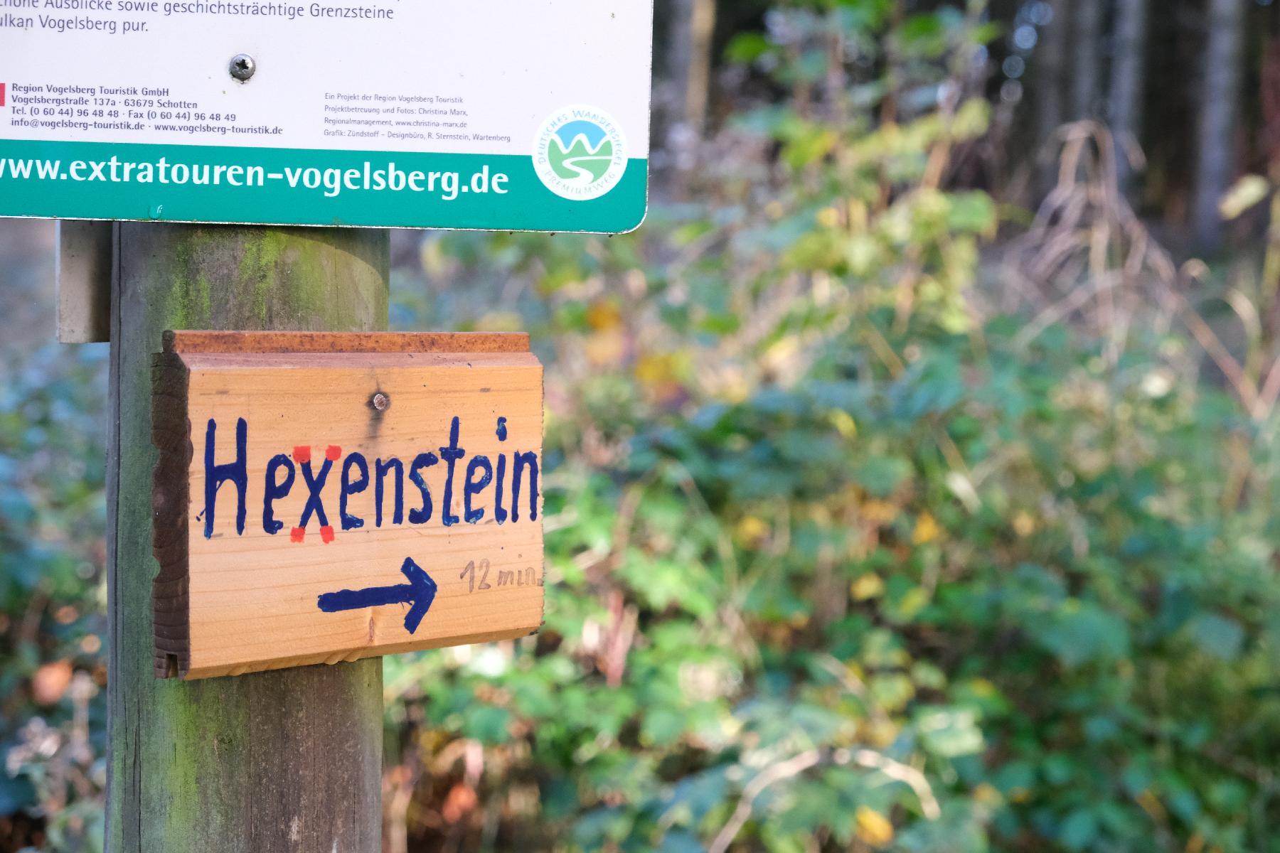 Felsen Hexenstein in Herbstein-Lanzenhain