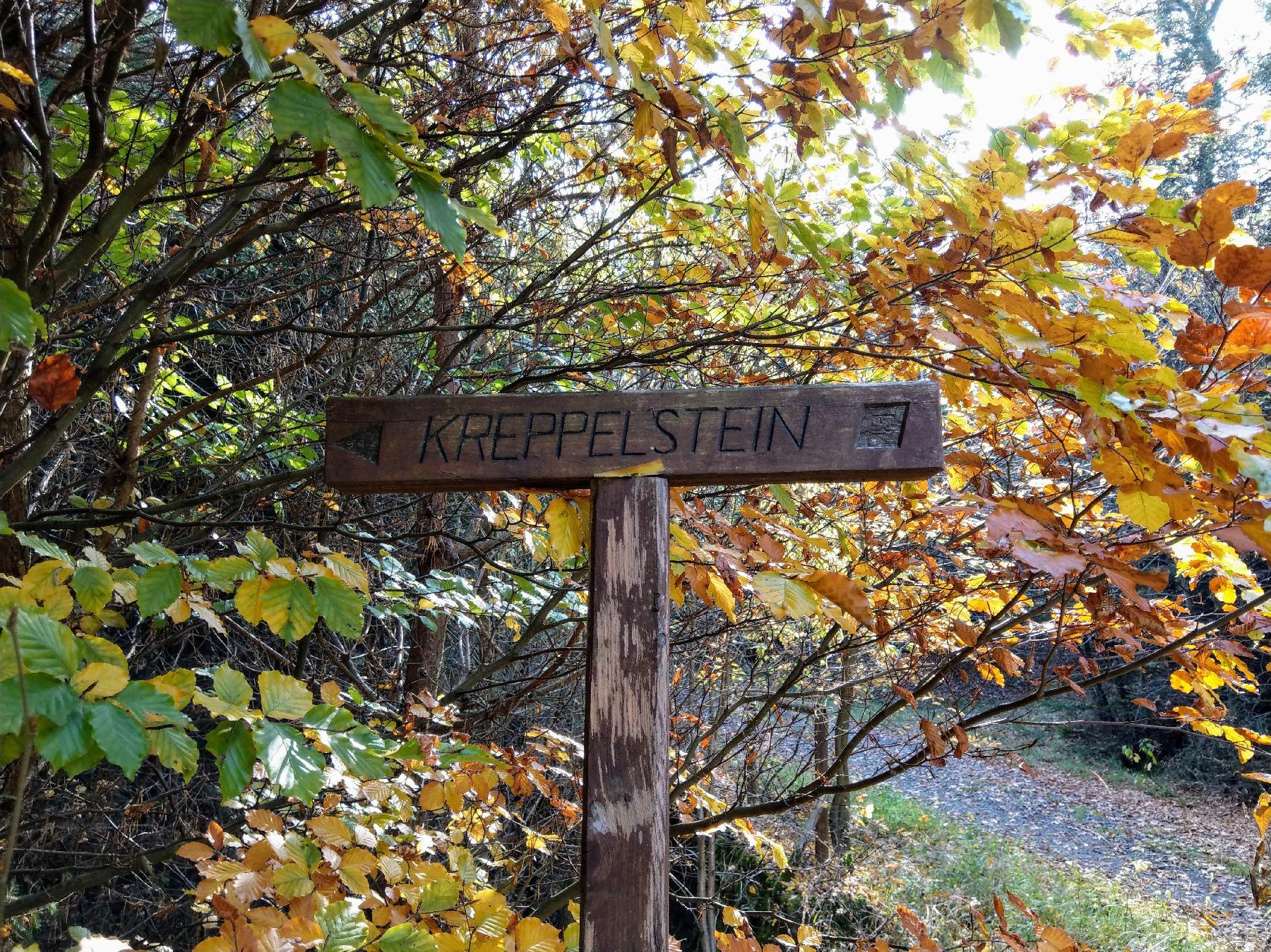 Felsen Kreppelstein in Wartenberg-Landenhausen