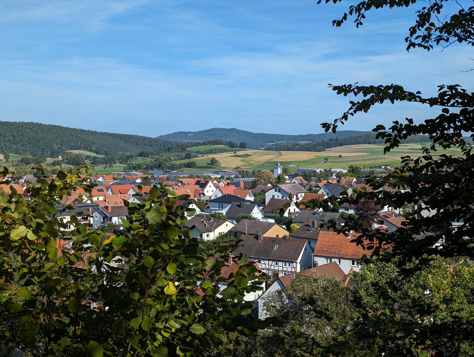 Felsen Muschelkalkkante am Sonnberg in Wartenberg-Angersbach